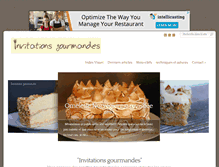 Tablet Screenshot of invitationsgourmandes.fr